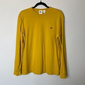 Quicksilver long sleeve shirt medium gold EUC